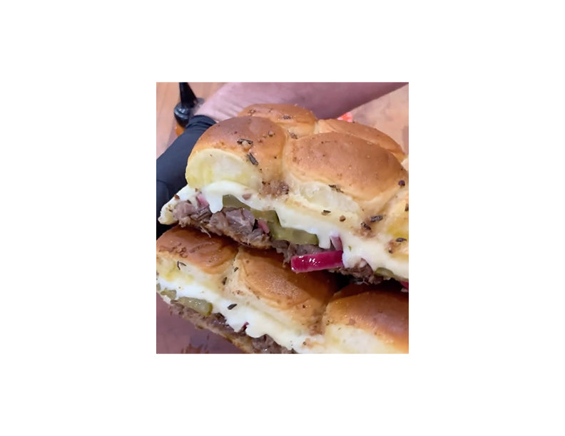 Spicy Chipotle Brisket Sliders with Terrapin Ridge Farms Spicy Chipotle Garnishing Squeeze Spicy Chipotle Brisket Sliders with Terrapin Ridge Farms Spicy Chipotle Garnishing Squeeze